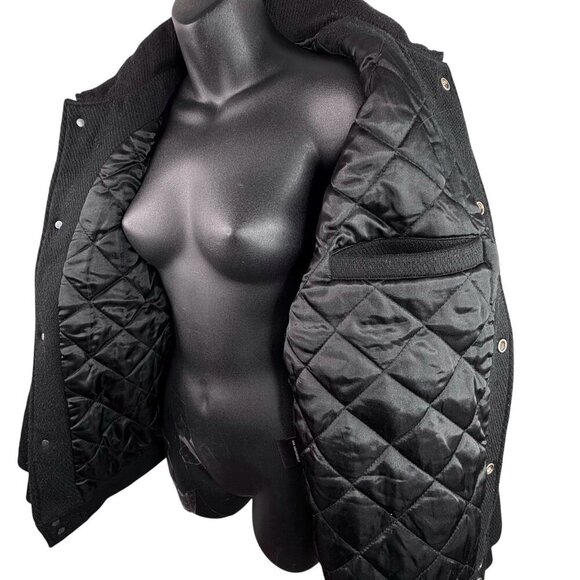 ASK YURSELF Banned Varsity Jacket Black White Men’s M Unisex Women’s XL Academia - Picture 9 of 16